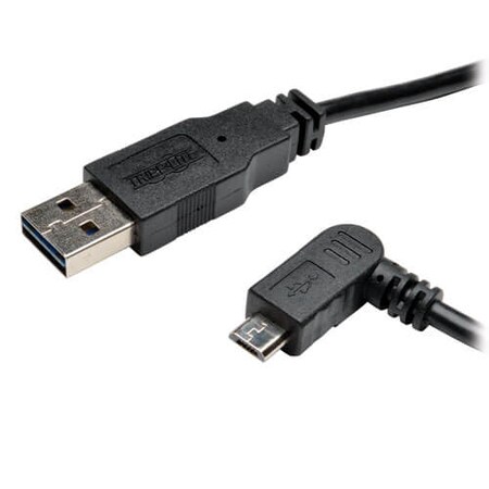 Tripp Lite 3Ft Usb 2.0 Universal Reversible Cable A To Left 5Pin Micro B UR050-003-LAB